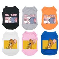 Cartoon Anime Dog Clothes Springsummer Breathable Cotton Pet Vest Puppy T-shirt Fashion Soft Pet Clothes Small And Medium Dogs