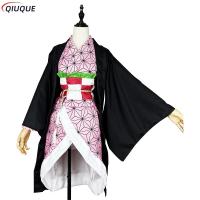 Anime Demon Slayer Kimetsu ไม่มี Yaiba Kamado Nezuko คอสเพลย์เครื่องแต่งกายผู้หญิง Kimono S-3XL