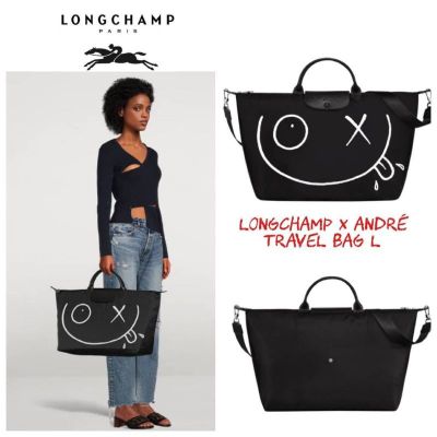 🔥🔥ลดล้างสต๊อก🔥🔥 LONGCHAMP X ANDRE Travel bag L กระเป๋าเดินทางใบใหญ่ จากลองฌองป์
