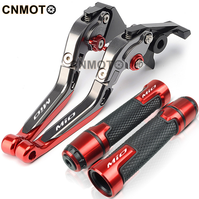 for-yamaha-mio-i-125-soul-150-mio-sporty-gravis-gear-modified-cnc-aluminum-alloy-6-stage-adjustable-foldable-brake-clutch-lever-handlebar-grips-glue-set-1