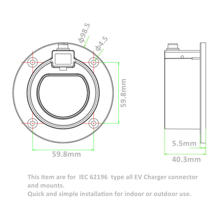 jaycreer-ev-charger-nozzle-holster-dock-สำหรับ-iec-62196-ev-charger-connectors-and-mounts