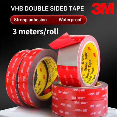 3M VHB Car Special Acrylic Foam Doubule Sided Tape Waterproof No Trace Heavy Duty For Car Fixed/Wall Stickers/Household Decor