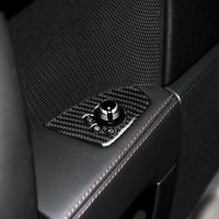 【cw】 Suitable for Audi TT 8n 8J MK123TTRS Carbon Fiber Central Control Door Button Sticker Car Modification Fittings ！