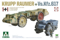 พลาสติก โมเดล ประกอบ  takom สเกล1/72 Krupp Räumer + Vs.Kfz. 617