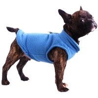 Dog Fleece Vest Cold Weather Pullover Cozy Jacket Winter Dog Clothes Pet Sweater Vest with Leash Ring for Small Dogs Ropa Perro