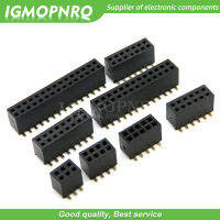 10ชิ้น SMT 1.27มิลลิเมตร1.27สองแถวหญิง Breakaway PCB คณะกรรมการขาหัวซ็อกเก็ตเชื่อมต่อ Pinheader 2*5 2*10 2*12 2*15 2*20 2 * SMD