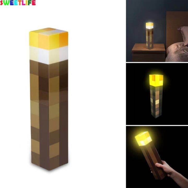 【Ready Stock】Light Up Torch 28CM High Brightness Minecraft Hand Held or