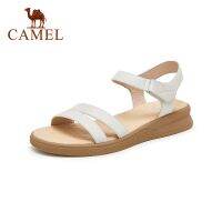 Cameljeans Womens Shoes Summer Sandals Leather Soft Bottom Middle-aged and Elderly Comfortable Velcro Fashion Sandals Women DXZ