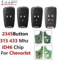 รีโมทกุญแจสำหรับ Chevrolet กุญแจรถ Chevrolet Malibu Cruze Aveo Aveo Spark Sail 315Mhz 433Mhz 2 3 4 5ปุ่ม42010-hu100 Id46ชิปส่งผ่านสัญญาณใบมีด