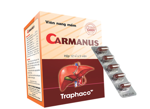 [ CHÍNH HÃNG] Hộp 60 viên uống Carmanus - Tăng cường chức năng gan giải độc gan hết gan nhiễm mỡ