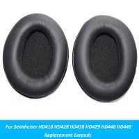 ₪☍┅ Black Replacement Ear Pads Cushion Earpads Parts For Sennheiser HD418 HD428 HD438 HD429 HD448 HD449 Headphones Accessory