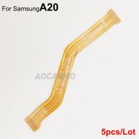 Aocarmo 5ชิ้น/ล็อตสำหรับ Samsung Galaxy A10 A20 A30 A40 A50เชื่อมต่อเมนบอร์ด A60สายเคเบิลงอได้การเชื่อมต่อเมนบอร์ด