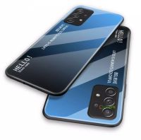 Case Samsung galaxy A23 เคสกระจกสองสี เคสเงาไล่สี ขอบนิ่ม TPU CASE เคส Samsung A23 สีกระจกเทมเปอร์ปลอกแก้วฝาหลังกันชน