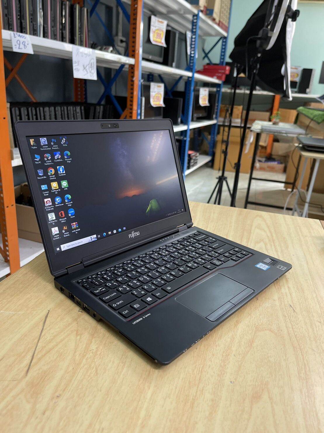 Notebook Fujitsu U728 Core I5 Gen 8 Ram 8 Gb Ssd 512 Gb Lcd 125 นิ้ว ราคา 7900 บาทเท่านั้น 2716