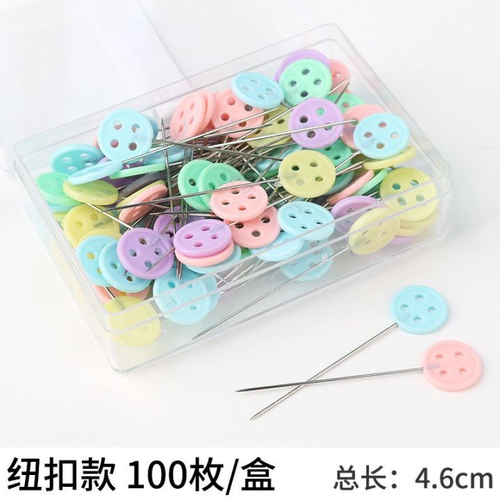 100pcs-clothing-cutting-manual-positioning-needle-accessories-color-pin-shaped-sewing-patchwork-fixing