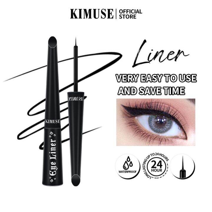 KIMUSE Eyeliner Ultra Black Liquid Waterproof Eyeliner Easy to Use Lazada PH