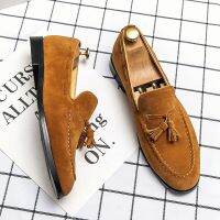 Fashion Suede Tassel Leisure Mens Shoes Summer Italy Style Soft Moccasins Men Loafers High Quality Shoes Men Flats Driving Shoe