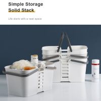 New Basket Portable Box Storage Plastic Bathroom Organizer and Storage Square Bath Basket Sundries Storage Box