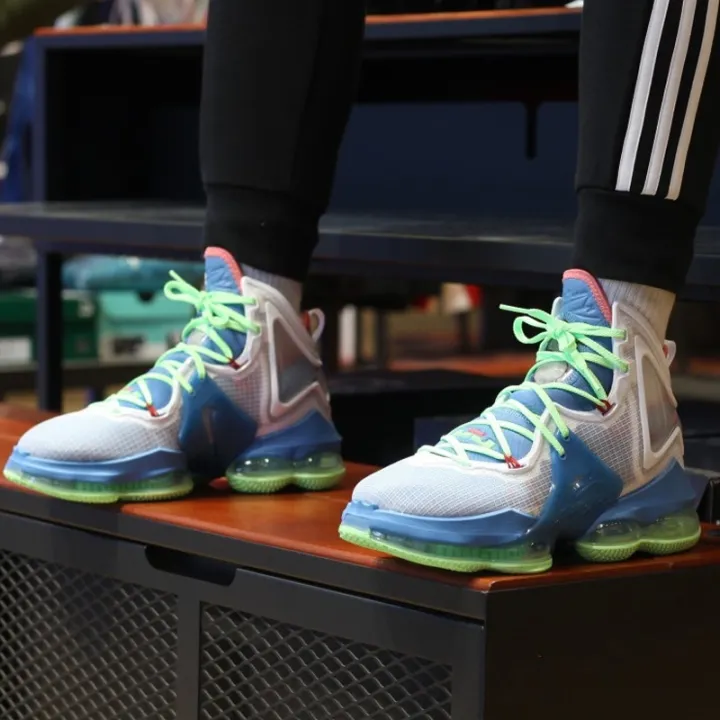 Original LeBron 19 Blue Neon Green NBA Basketball Shoes Sports Sneakers  Sports running walk shoes | Lazada PH