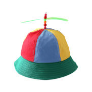 Kids Helicopter Propeller Bucket Cap Rainbow Dragonfly Sunscreen Fisherman