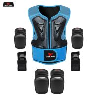 WOSAWE Kids Children Motocross Full Body Protector Armor Riding Skating Knee Elbow Guards Protective Gears Motorbike Vest Suit