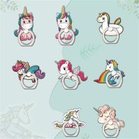 Cartoon Unicorn Mobile Phone Holder Metal Finger Ring Holder Cartoon Phone Ring Holder Phone Stand Support For Iphone All Phone Ring Grip