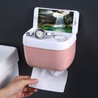 Toilet Tissue Box Punch-free Waterproof Toilet Paper Box Roll Paper Tube Household Toilet Paper Box Toilet Paper Rack Holder