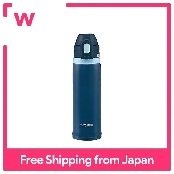 Zojirushi Direct Drinking Water Bottle, Sports Type, Stainless Steel, Straw  Bottle, 0.52L, Navy