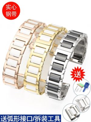 ❀❀ stainless steel watch strap suitable for guess Tieda ck dw chain 18mm male and female 16mm