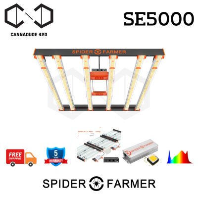 [ส่งฟรี] ไฟปลูกต้นไม้ Spider Farmer® SE5000 480W LED Grow Light DImmable Full Spectrum ไฟ Spider farmer led