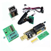 CH341 Programmer adapter+SOIC8 adapter+ SOP8 clip with cable+1.8V adapter CH341A EEPROM Flash BIOS USB programmer ZIF adapter