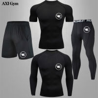 Mens Sport 5PiecesSet Gym Fitness Compression Sports Suit Track And Field Clothing Men Gym Running Jogging Quick Dry Suits Men