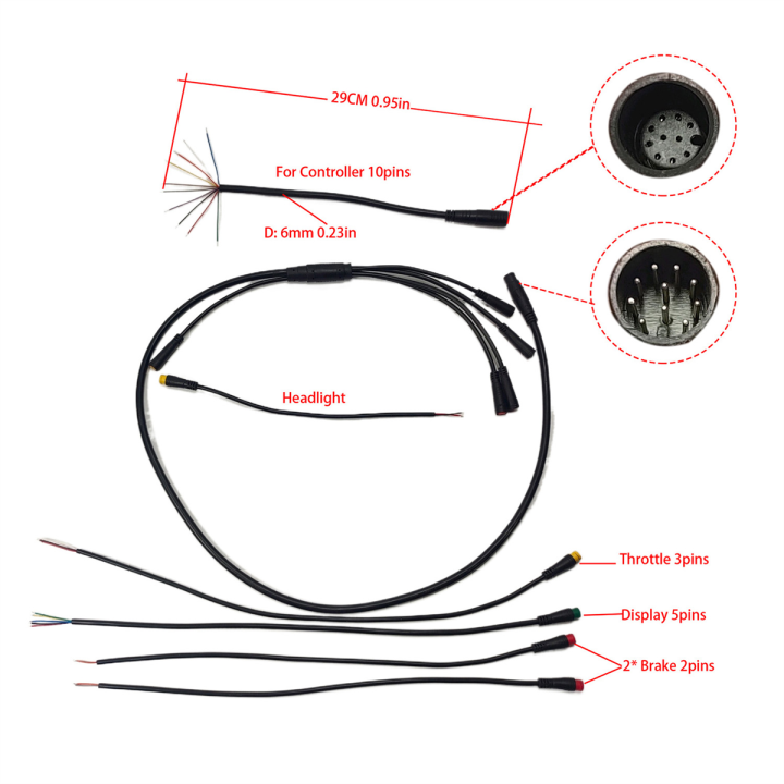 ebike-electric-bicycle-common-controller-conversion-waterproof-wire-cable-diy-1t5-throttle-brake-display-headlight