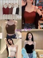 ?Kim-shop*?*พร้อมส่ง*เสื้อสายเดี่ยวงานหรูใส่สวยเซ็กซี่มาก ห้ามพลาดนะจ๊ะM5012*