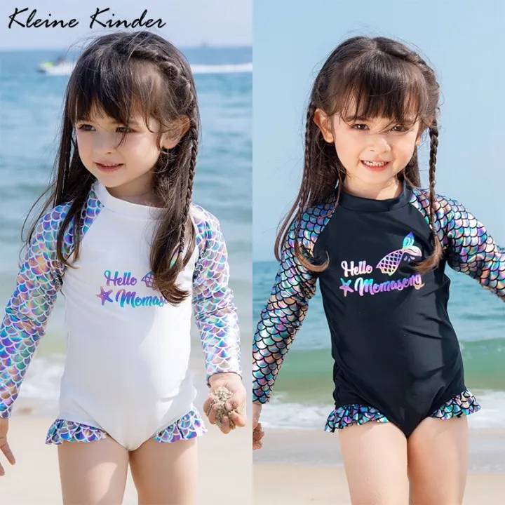 long sleeve children's swimwear