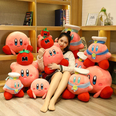 32-60CM Kawaii Kirby stuffed Toy Anime Peripheral Game Characters Chef Strawberry Soft Plush Dolls Pillow Decorate Kids Gift