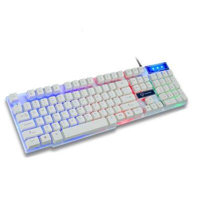 Gaming Mechanical Keyboard Gk50 Wired Mechanical Gaming Keyboard Floating Cap Waterproof Rainbow For Game Laptop Pc 2022