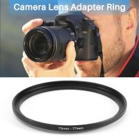 72mm-77mm Camera Lens Step Up Filter Black Metal Adapter Ring