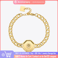 ENFASHION Unique Octagonal Compass celet For Women Stainless Steel Fashion Jewelry Gold Color Chain celets Party B222272