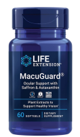 Life Extension MacuGuard® Ocular Support with Saffron &amp; Astaxanthin / 60 Softgels