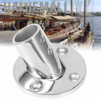 ☆Ready Stock☆60 Degree Round Tube Base Hand Rail Railing Fitting 316 Stainless Steel Marine Boat Hardwares