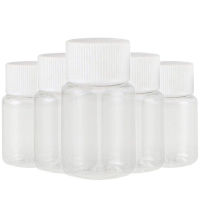 100Pcs Refillable Plastic PET Seal Bottles 15ml 20ml 30ml 50ml Clear Vials Reagent store Container Plastic Screw cap 100pcs