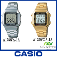 นาฬิกา รุ่น Casio นาฬิกาข้อมือ รุ่น A-178WGA-1A &amp; A-178WA-1A จากร้าน MIN WATCH