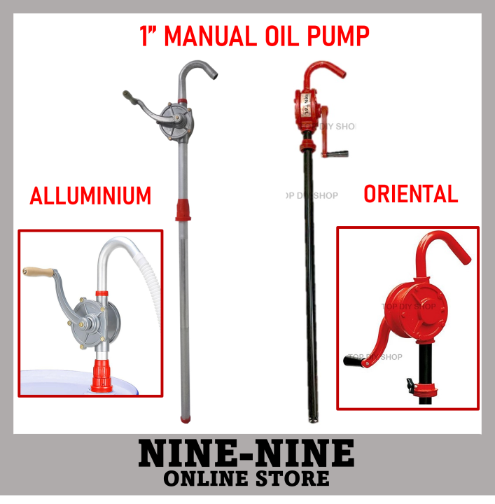 Faris Oriental & Oil Pump 1" Heavy Duty Hand Rotary Aluminium Manual