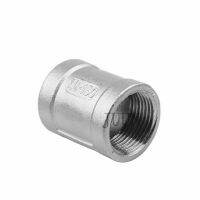 SS304 Stainless Steel Female Thread Pipe Fittings 1/4 39; 39; 3/8 quot; 1/2 39; 39; 3/4 quot; 1 quot; Straight Jointer Pipe Connection Adapter For Homebrew