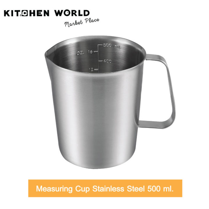 MEASURING CUP STAINLESS STEEL 500 ML.
