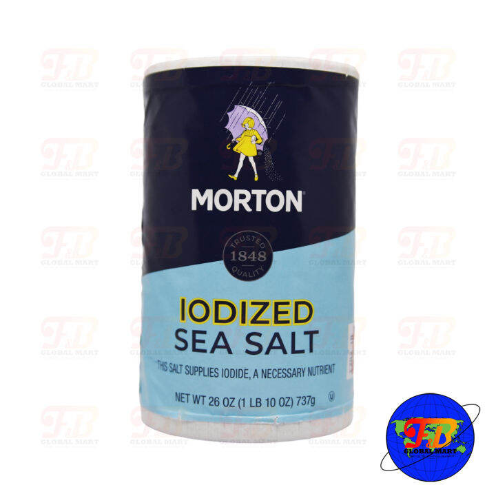 Morton®Iodized Sea Salt 737g Lazada PH