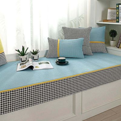 [COD] Sponge bay window cushion thickened sill corn velvet universal plush balcony floor mat factory