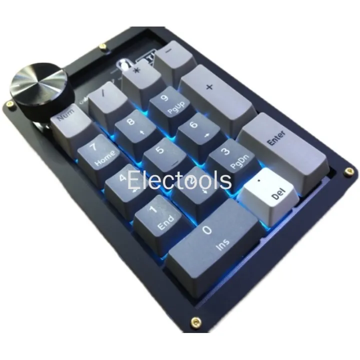 PS17 Numpad Digital Mechanical Keyboard Rotary Knob VIA Customizable Keys Designer Editing