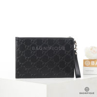 GUCCI CLUTCH 12_ BLACK LEATHER SHW